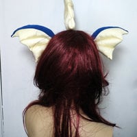 Vaporeon Ear Headband Cosplay Dance Costume Rave Bra Rave Wear Halloween Burlesque Show Girl - Thumbnail 1