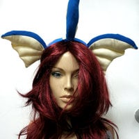 Vaporeon Ear Headband Cosplay Dance Costume Rave Bra Rave Wear Halloween Burlesque Show Girl - Thumbnail 4