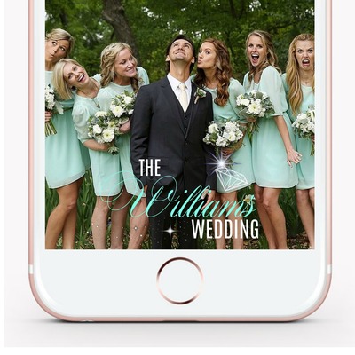 Wedding snapchat filter