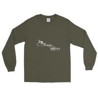 Men's Stronger Than Pretty Long Sleeve T-Shirt - Thumbnail 2