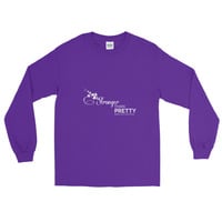 Men's Stronger Than Pretty Long Sleeve T-Shirt - Thumbnail 4