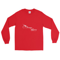 Men's Stronger Than Pretty Long Sleeve T-Shirt - Thumbnail 9