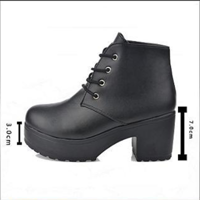 Harajuku fashion muffled high heels