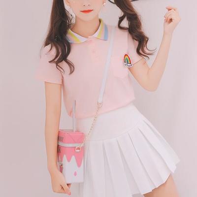 Rainbow polo shirt