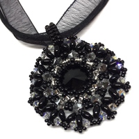 Black Midnight Crystal Pendant - Thumbnail 1