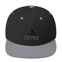 Silver N Black Hussla 1 Wool Blend Snapback - Thumbnail 2