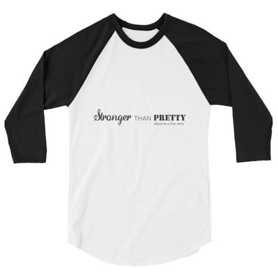 Men's Stronger Than Pretty 3/4 sleeve raglan shirt