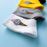 PASTEL ICE CREAM CONE SOCKS ( 4 COLORS ) - Thumbnail 2