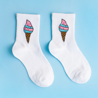 PASTEL ICE CREAM CONE SOCKS ( 4 COLORS ) - Thumbnail 4