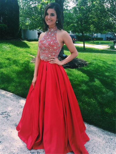 Halter Beading prom dress, sexy prom dress,Charming prom dress, long prom dress,prom dresses, elegant prom dress, prom dress Z102