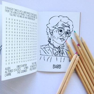 Stranger things rainy day activity book