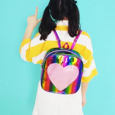 Heart Hologram Backpack