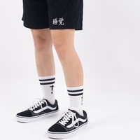 Free Shipping-STREET GOTH CROSS DROP SOCKS - Thumbnail 2