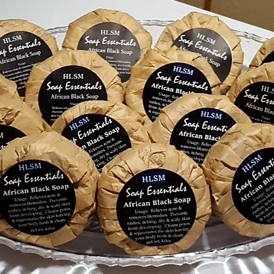 raw african black soap from ghana