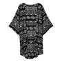 Tribal Pattern 3/4 Sleeve Loose Kimono Cardigans-4