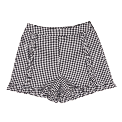 Plaid ruffle shorts - free shipping