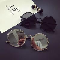Retro Geometric Mirror Sunglasses - Thumbnail 3