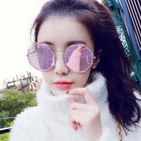Retro Geometric Mirror Sunglasses - Thumbnail 4