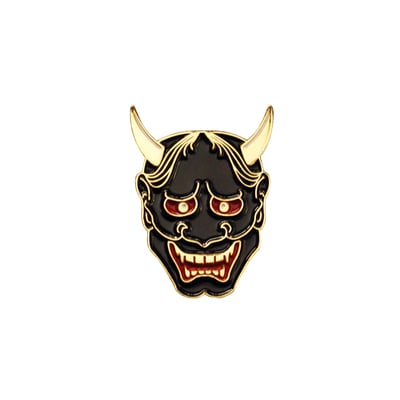 Black oni pin