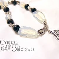 Moonstone and Labradorite Eye of Ra Necklace - Thumbnail 3