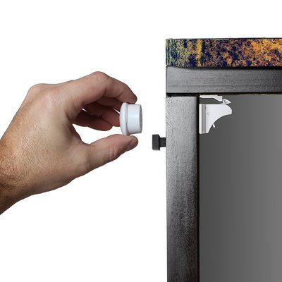  safety baby magnetic cabinet locks (4 locks + 1 key) - no tools or screws needed