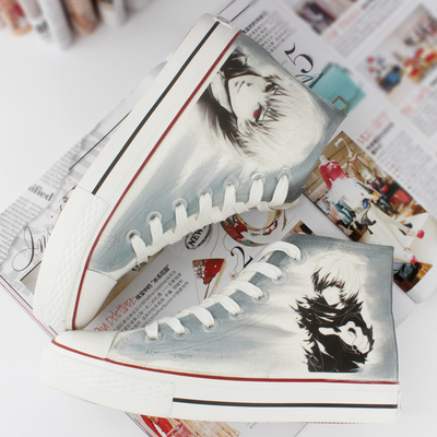 Harajuku cartoon anime ghost hand-painted shoes
