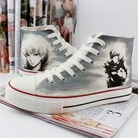 Harajuku cartoon anime ghost hand-painted shoes - Thumbnail 2