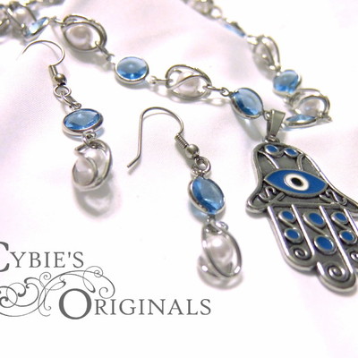 3pc hamsa hand (the all seeing eye) set