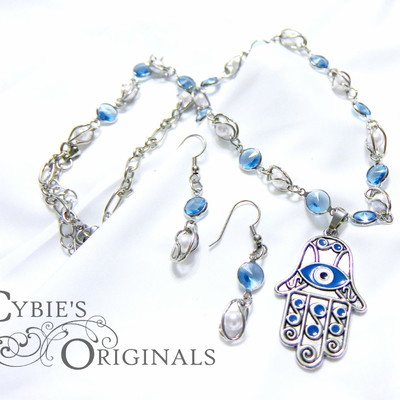 3pc hamsa hand (the all seeing eye) set