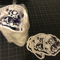 Critical Skull Sticker  ( 2 pack of stickers for $5 ) - Thumbnail 1