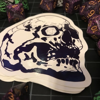 Critical skull sticker  ( 2 pack of stickers for $5 )