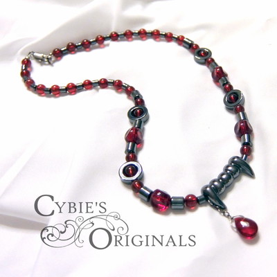 Blood night fangs necklace