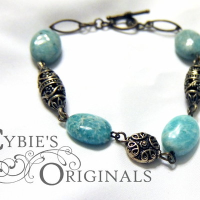 Amazonite bracelet.