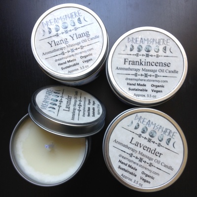 Aromatherapy massage oil candle 