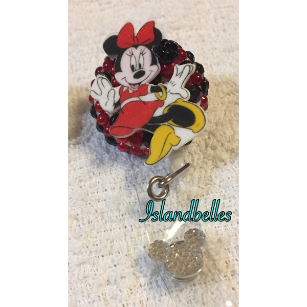Minnie Mouse Badge Reel