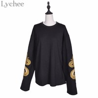 Punk Gothic Dragon Sweatshirt - Thumbnail 3