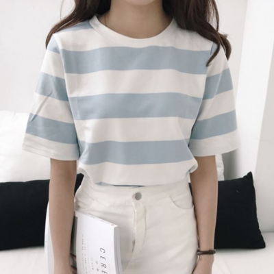Striped casual t-shirt