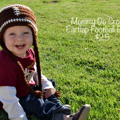 Football earflap hat
