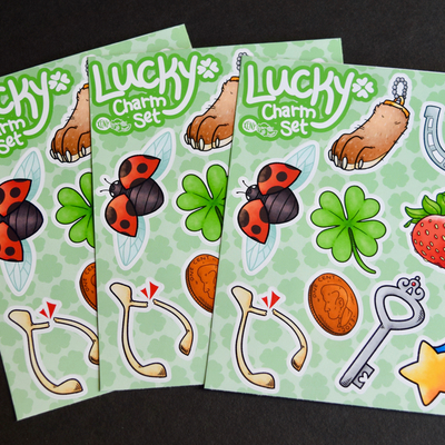 Lucky charms small sticker sheet - Thumbnail 4