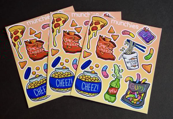 Munchies Small Sticker Sheet