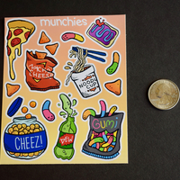 Munchies Small Sticker Sheet - Thumbnail 1