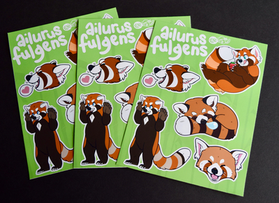 Red Panda Sticker Sheet
