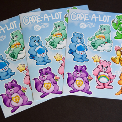 Care-a-lot sticker sheet
