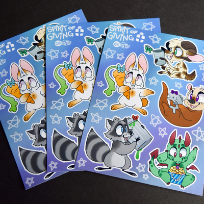 Spirit of giving sticker sheet