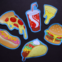 Junk Food Retro Sticker Pack - Thumbnail 2