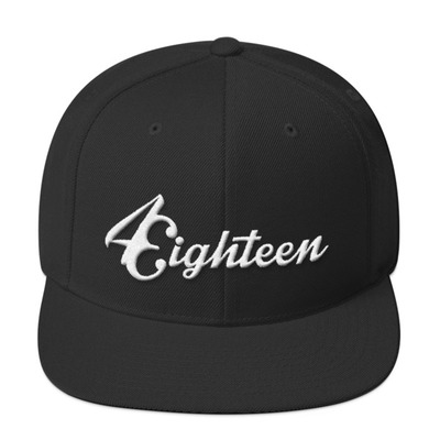 4eighteen black snapback