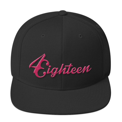 4eighteen snapback pink and black