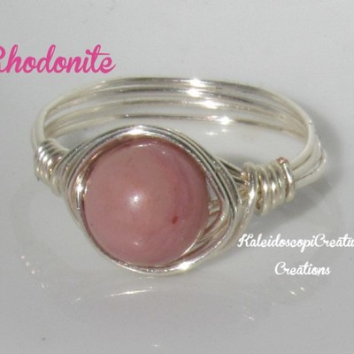 Rhodonite ring