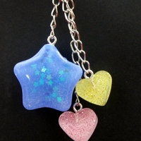1 Star, 2 Heart Keychain - Thumbnail 1