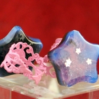 Star Ring with fancy base (assorted color) - Thumbnail 1